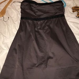 Dark grey dress with black accents